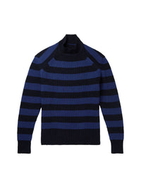 90€ / 1 sold //1 QTY / ST100%   Pull à rayures duveteux - Multi Blue