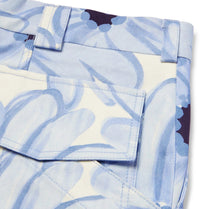 PRINT BLUE FLOWERS LE SHORT DE COSTUME