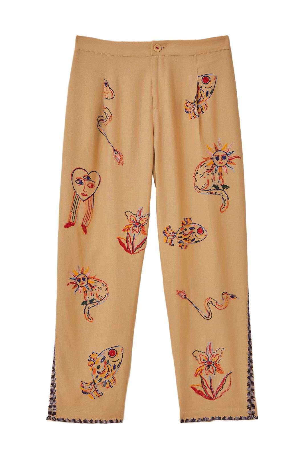DJV_Khaki Pantalons - Khaki