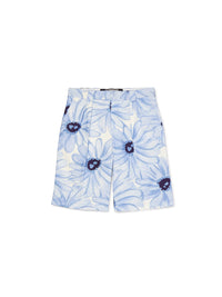 PRINT BLUE FLOWERS LE SHORT DE COSTUME