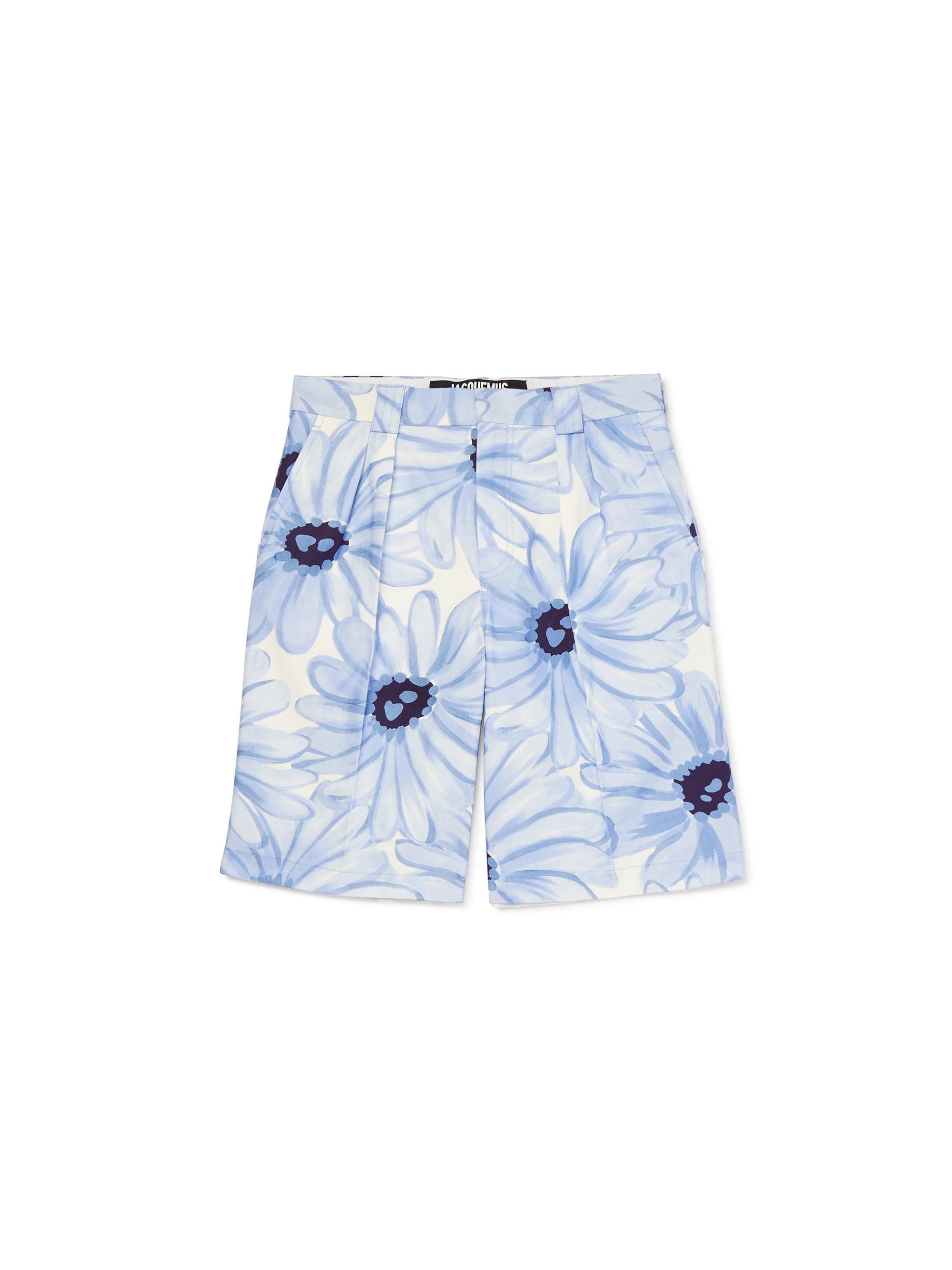 PRINT BLUE FLOWERS LE SHORT DE COSTUME