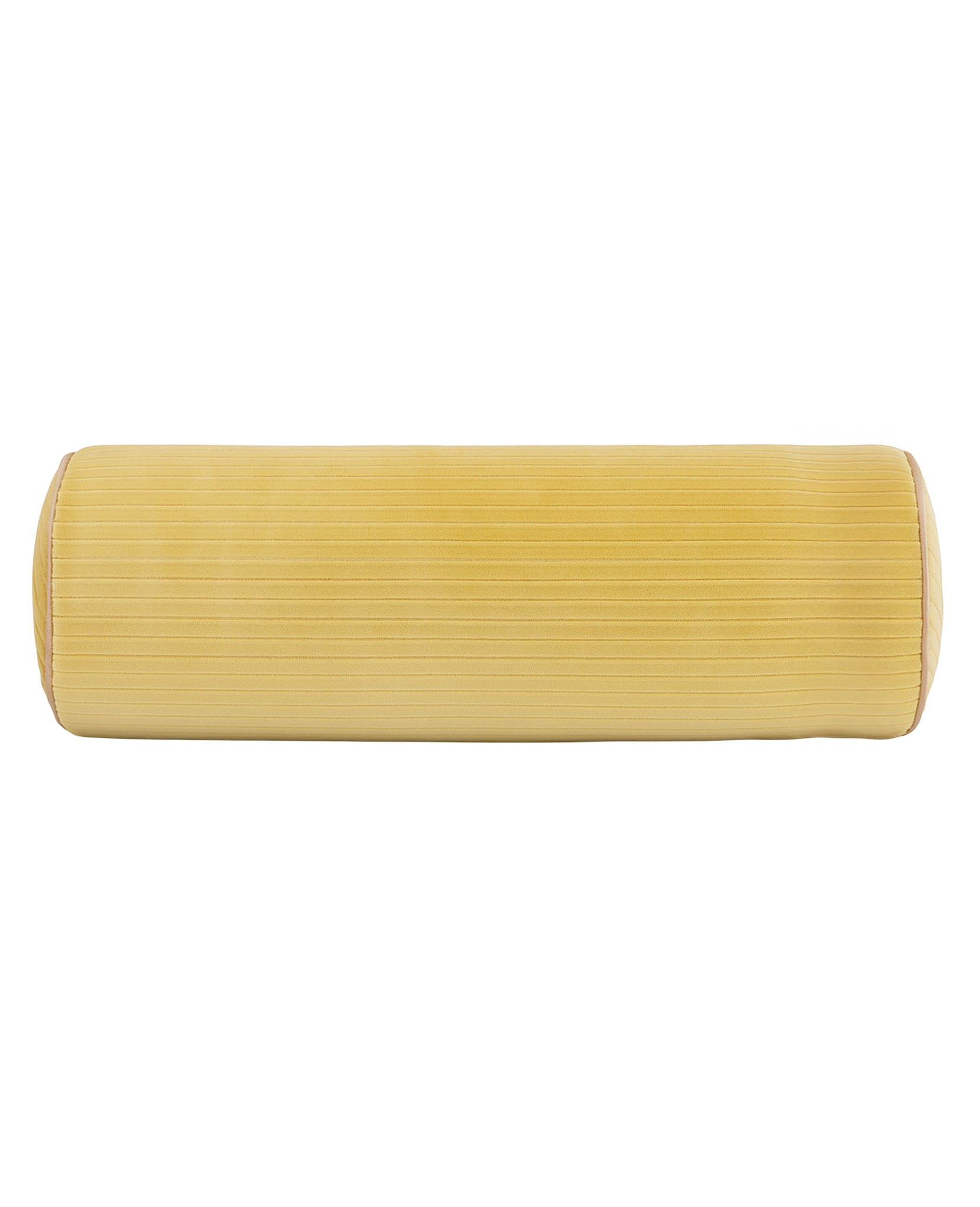Coussin Adri en velours côtelé - Jaune