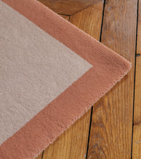 Tapis Luna 150x200 en laine - Rose poudré