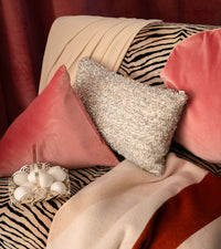Coussin Divino en velours - Rose