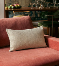 Coussin Carino en velours côtelé - Beige