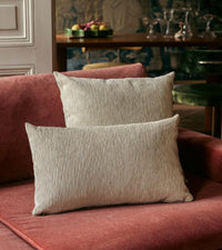 Coussin Carino en velours côtelé - Beige