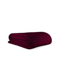 Plaid Baci en laine - Bordeaux