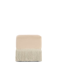 Pouf Nonna en velours - Beige