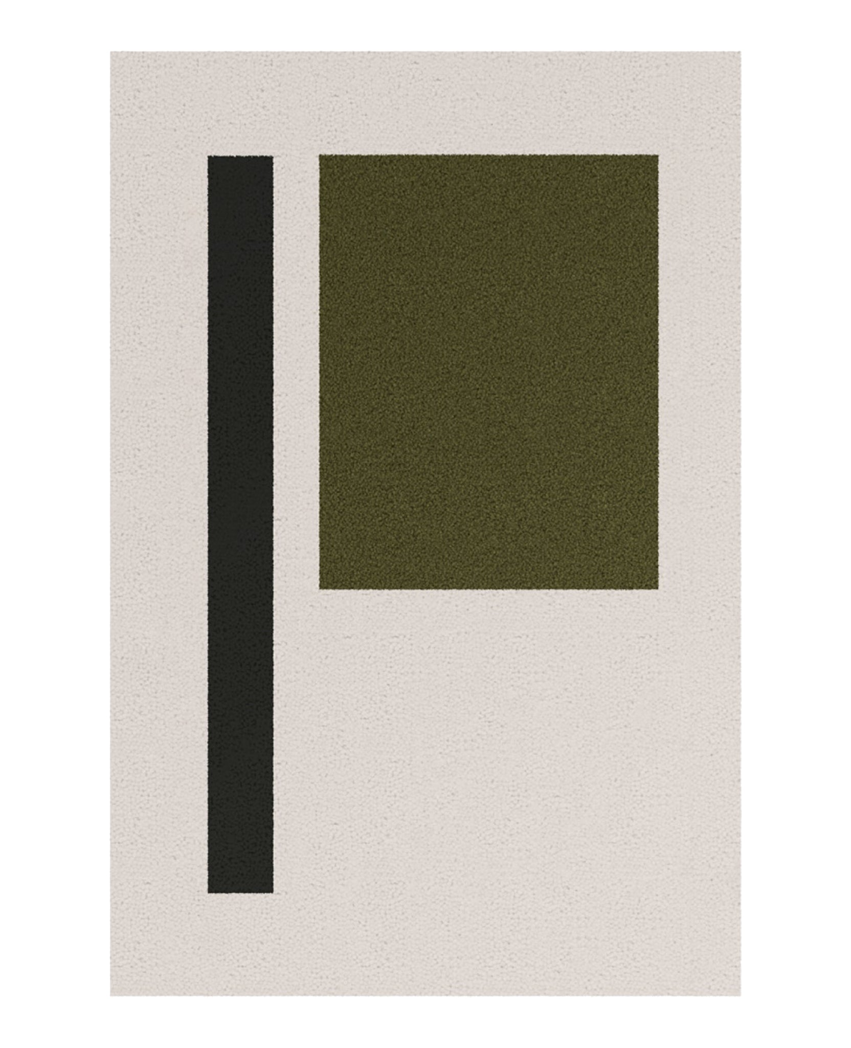 Tapis Berlino 200x300 en laine - Blanc crème