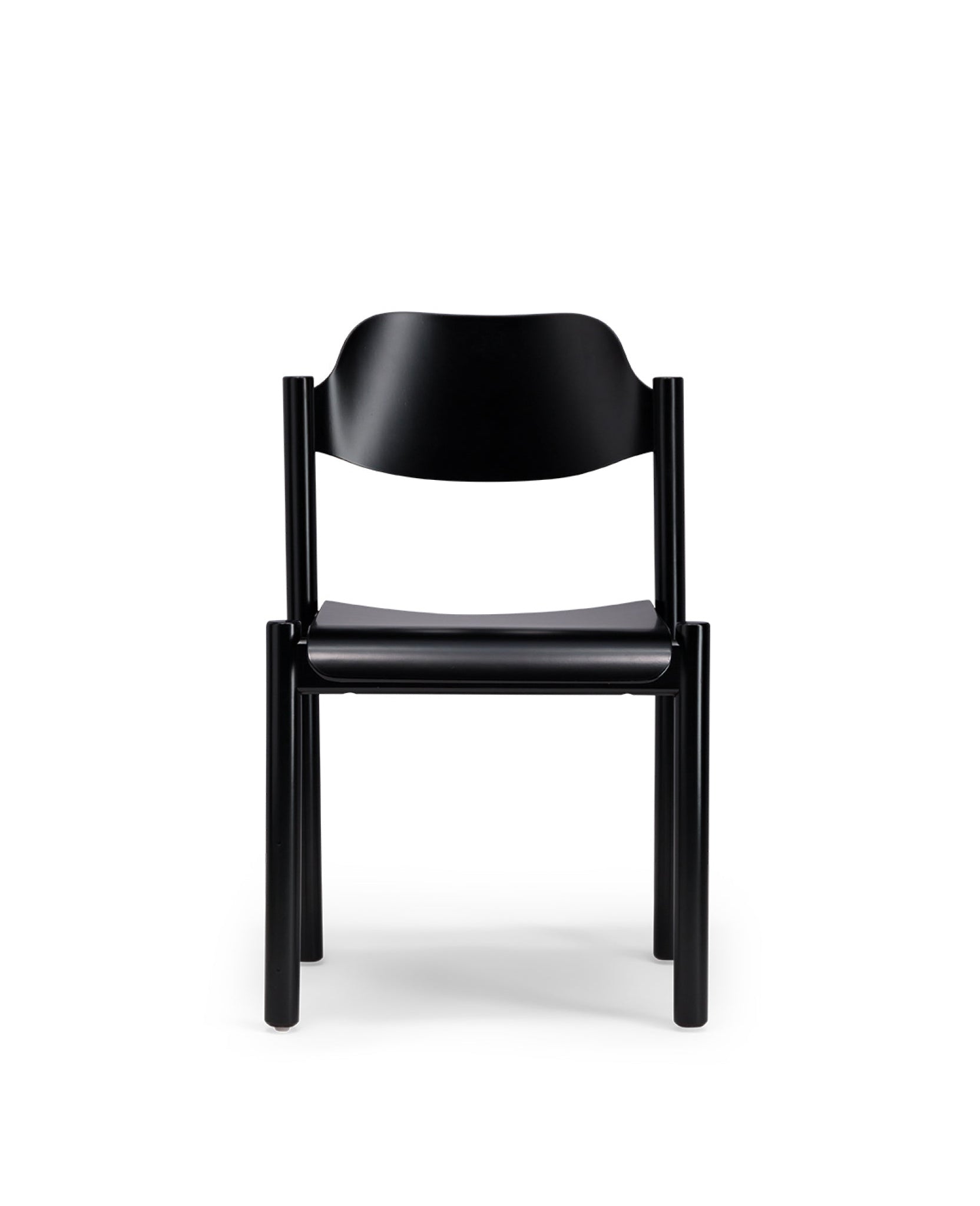 Chaise Achille en bois - Noir