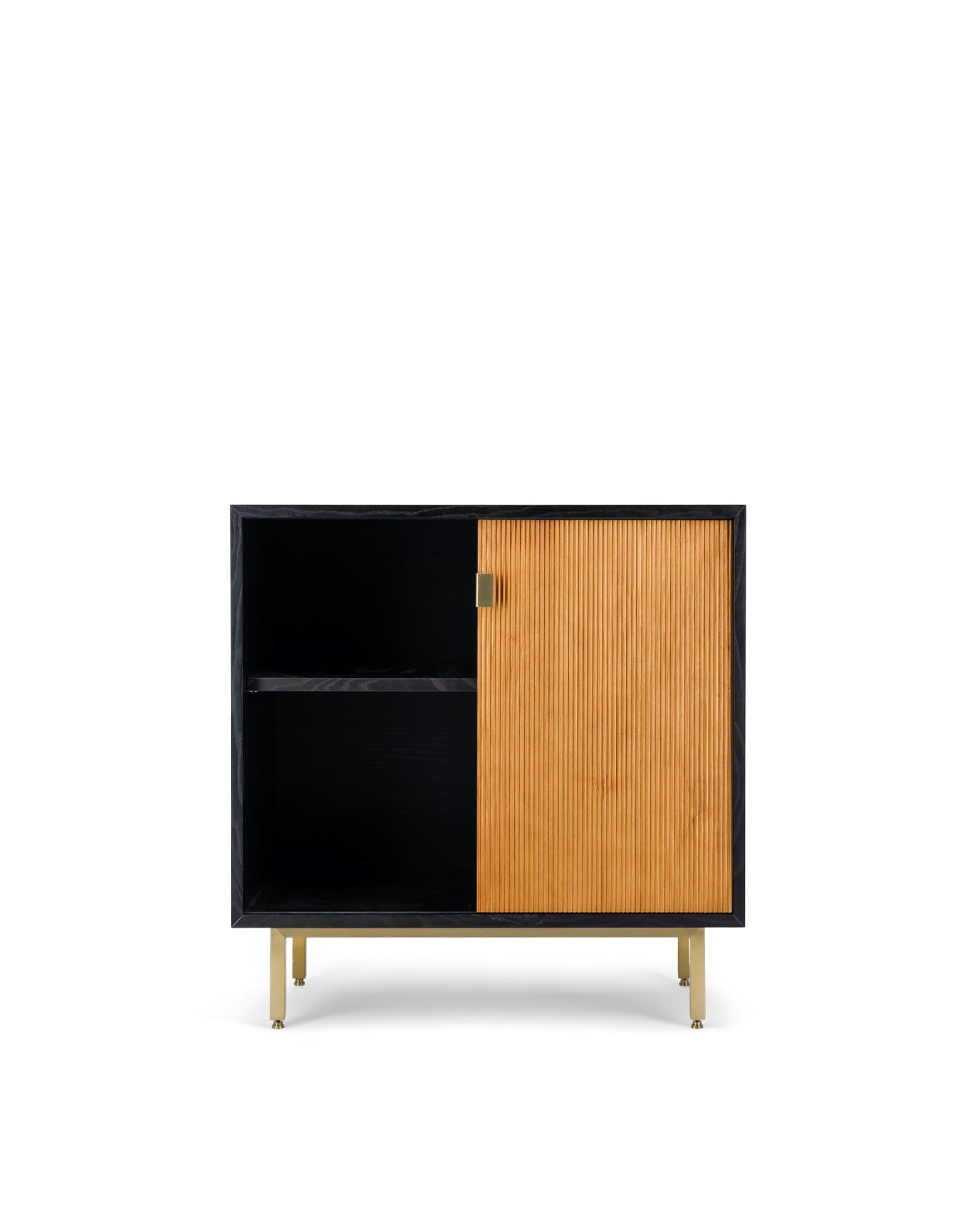 Sorella wooden sideboard - Iroko and Black