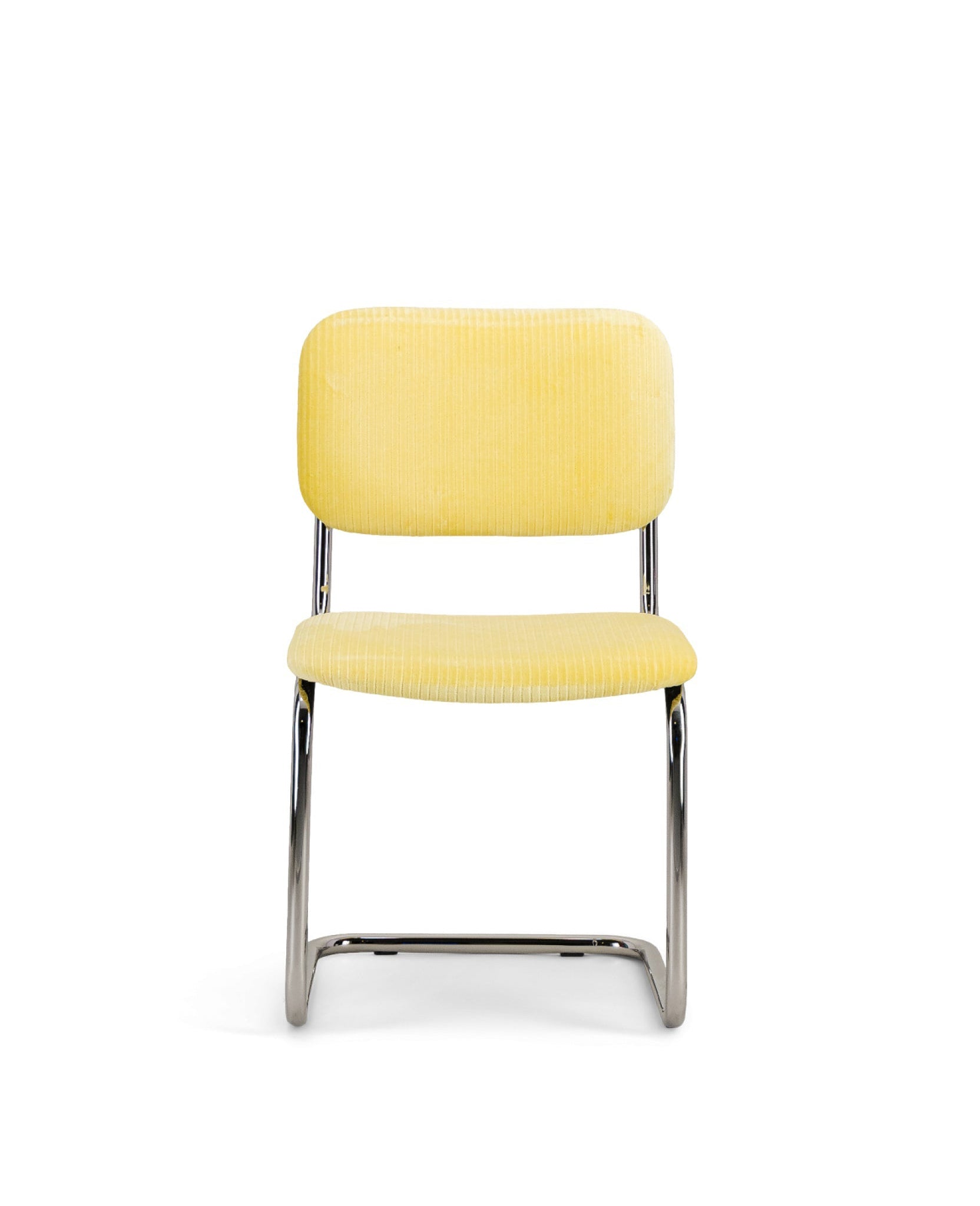 Chaise Classica en velours côtelé - Jaune