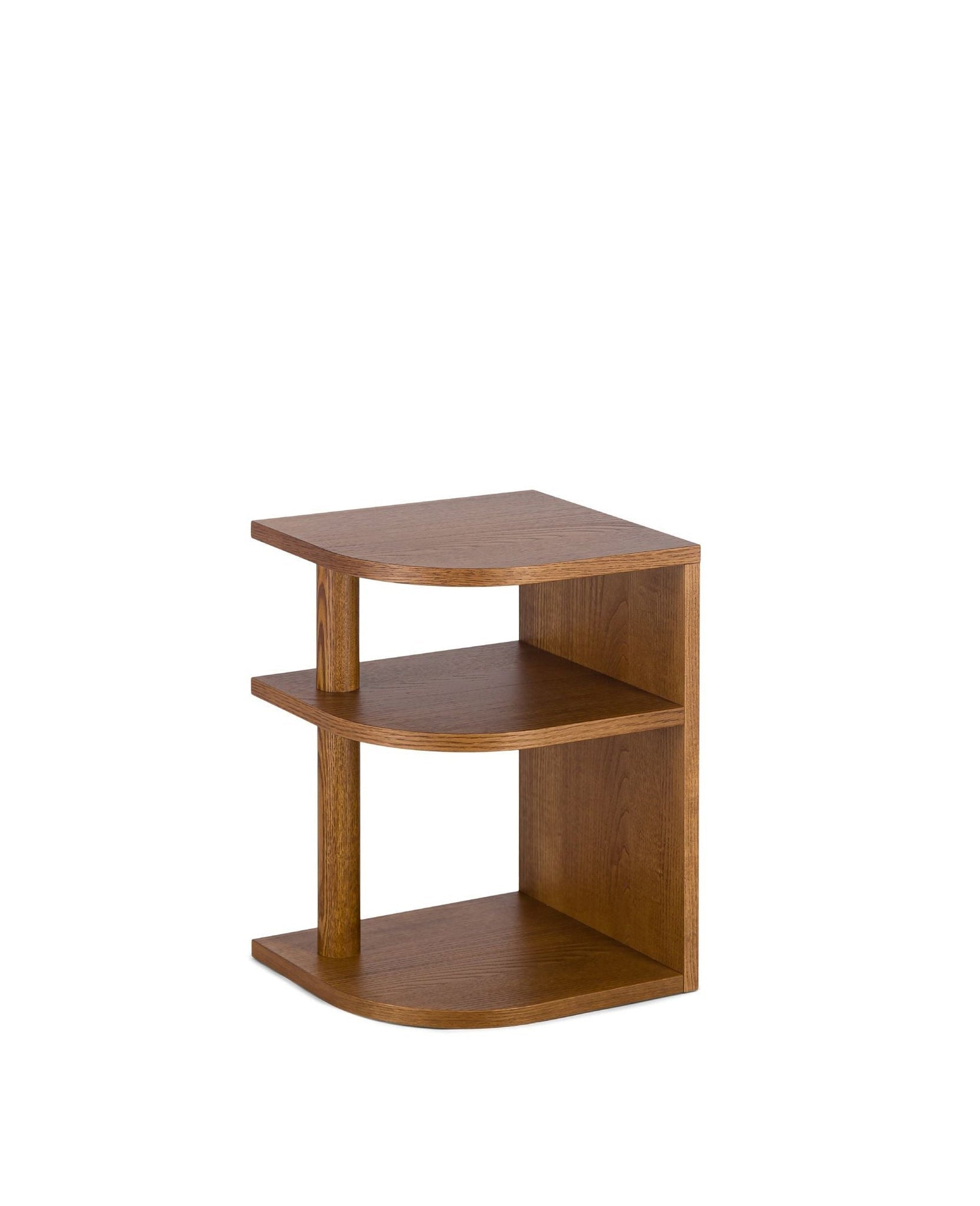 Table d'appoint Opera côté gauche en bois - Iroko