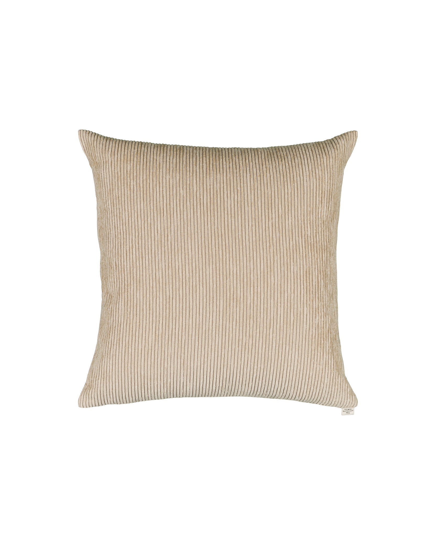 Coussin Carino en velours côtelé - Beige