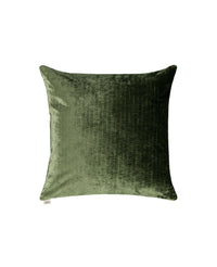 Coussin Carino en velours côtelé - Vert olive