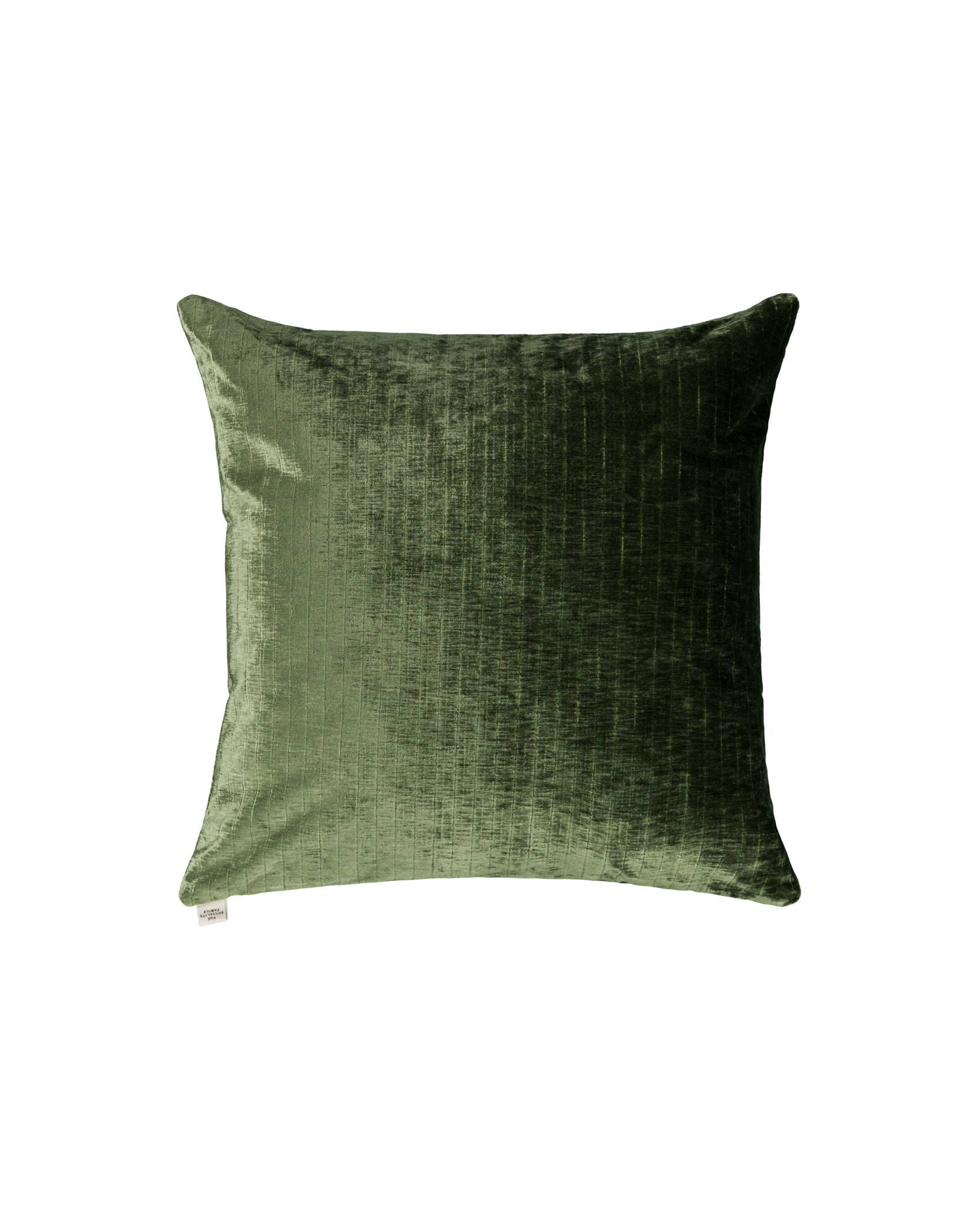 Coussin Carino en velours côtelé - Vert olive