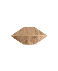 Applique Amalfi demi soucoupe en rotin - Sable