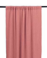 Rideau Bambina en gaze de coton - Rose
