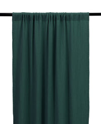 Rideau Bambina en gaze de coton - Vert sapin