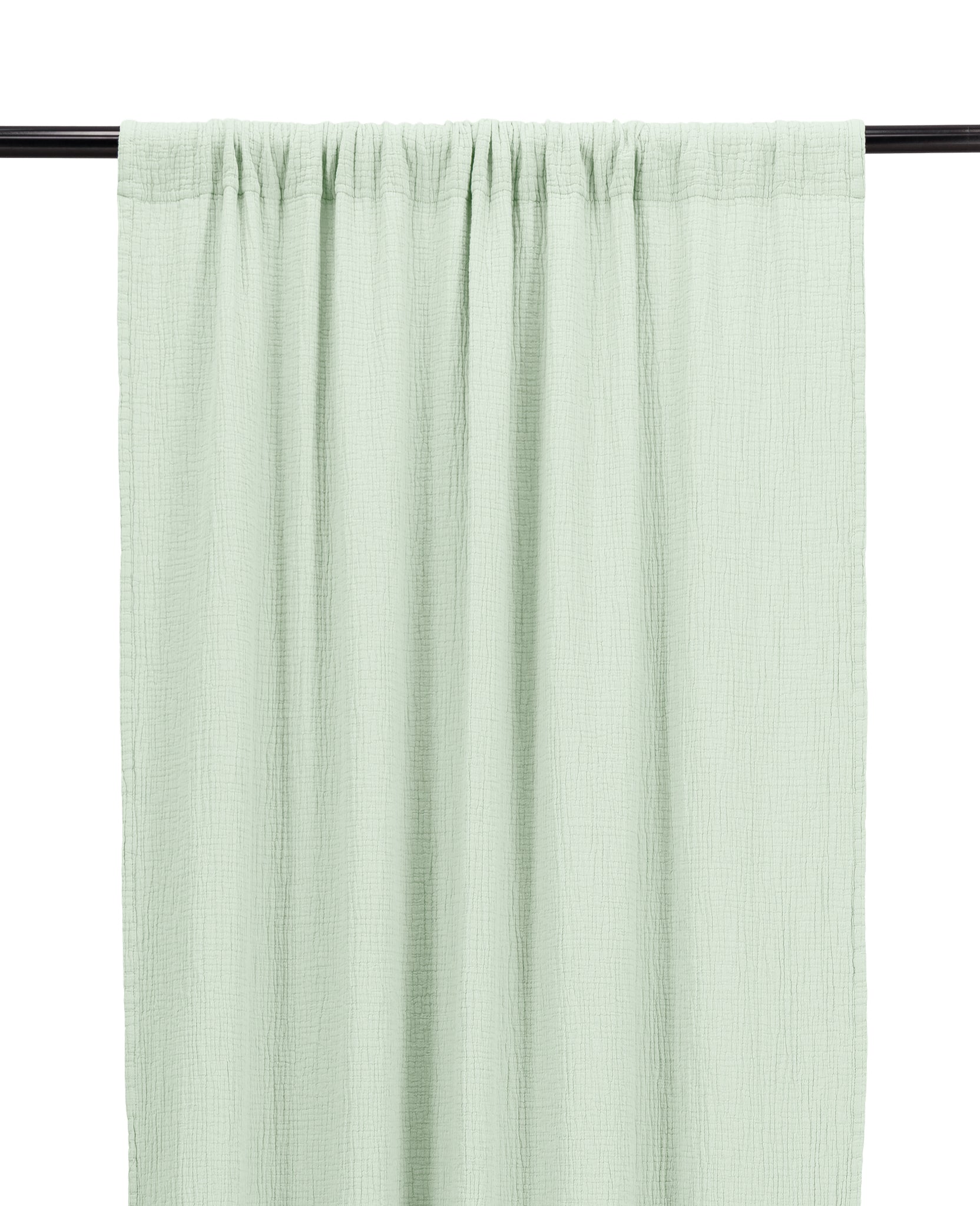 Rideau Bambina en gaze de coton - Vert pistache