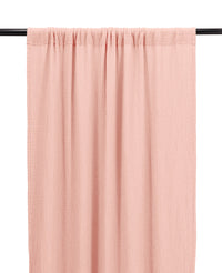 Rideau Bambina en gaze de coton - Rose poudré