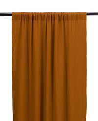 Rideau Bambina en gaze de coton - Marron