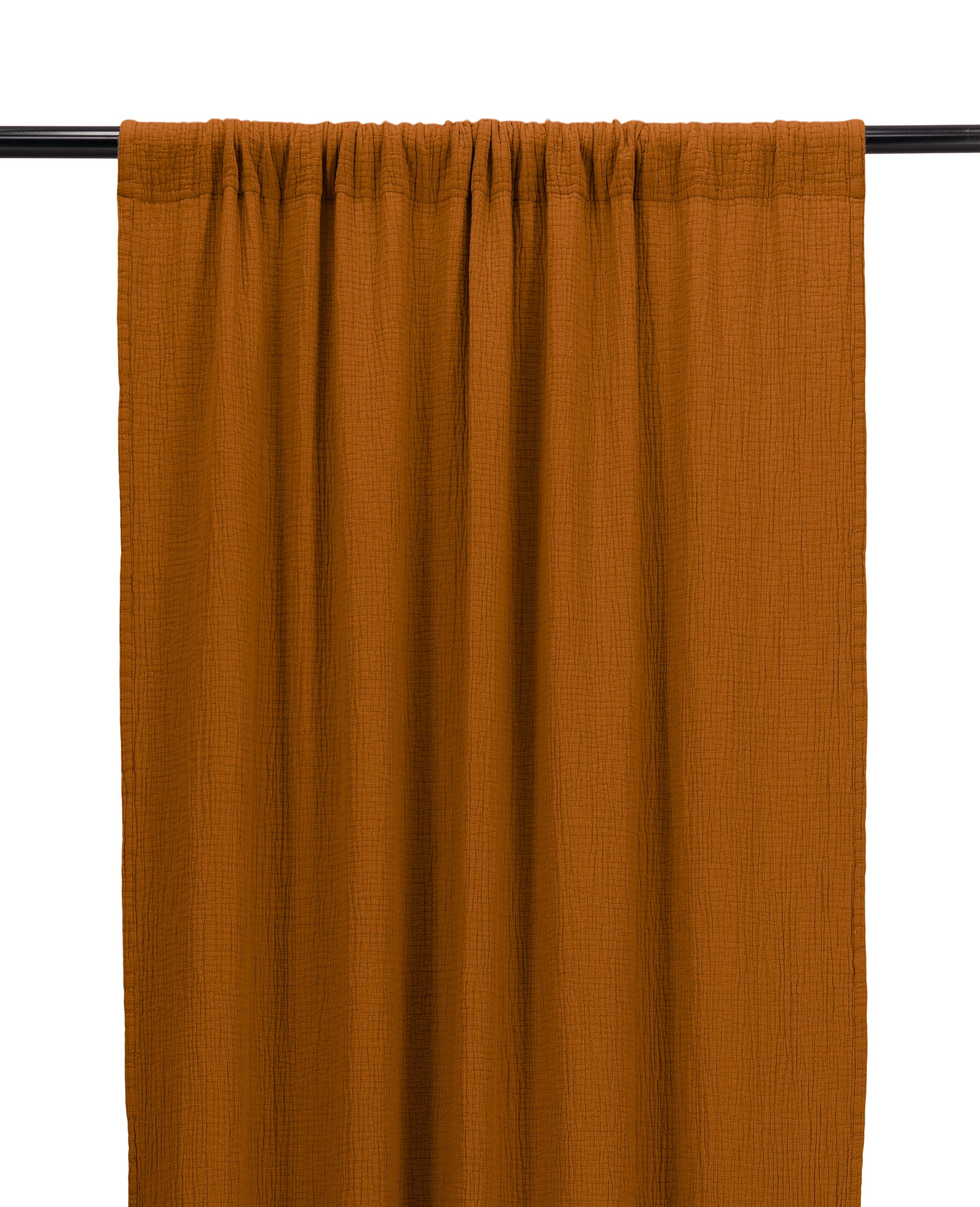 Rideau Bambina en gaze de coton - Marron