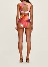 Kuwa printed high waist bikini bottoms - Dandi Print