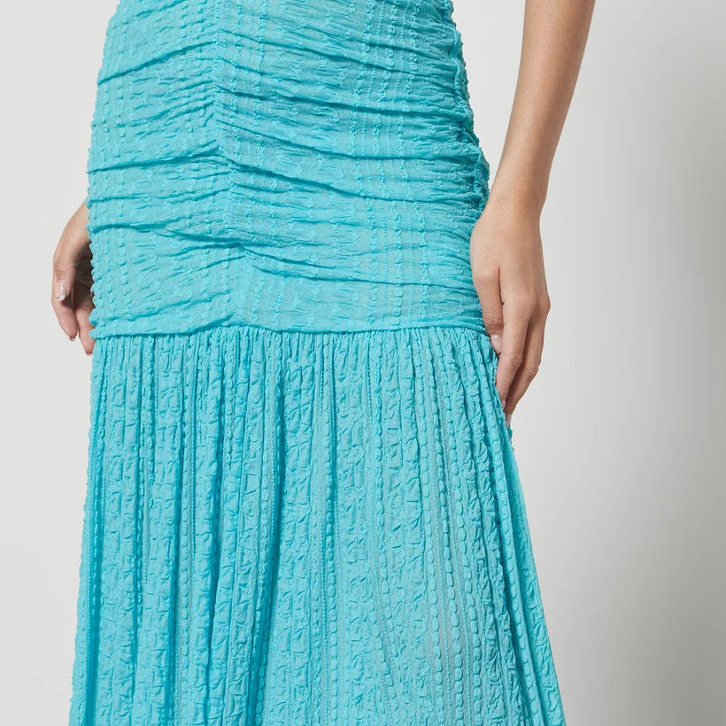 Robe dos nu en dentelle - Blue Curacao