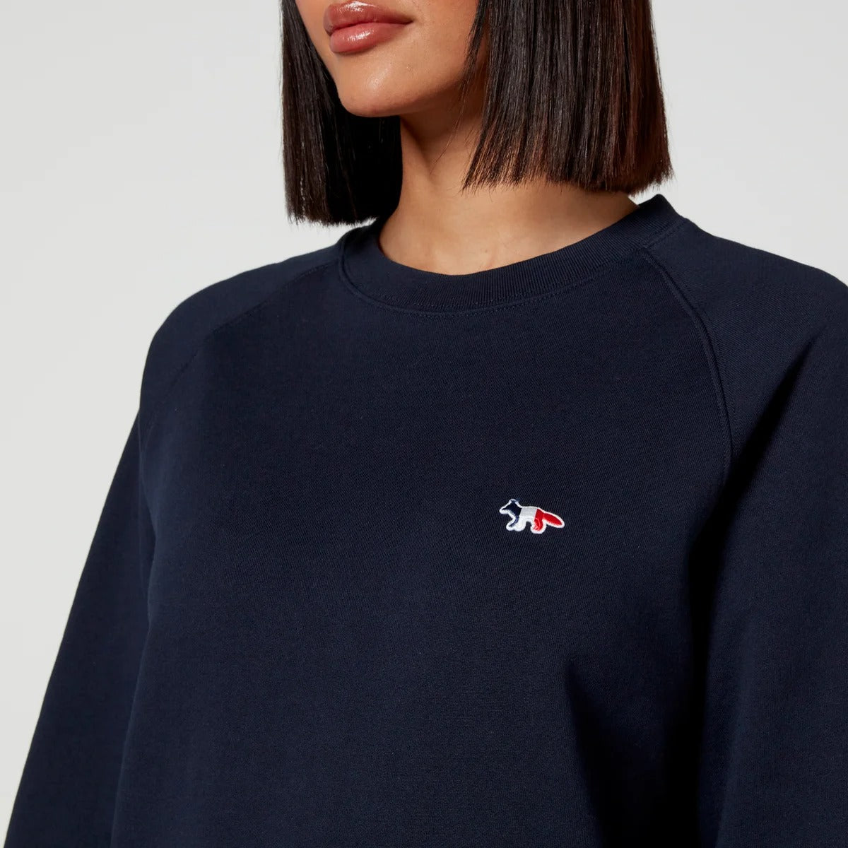 Sweatshirt à col rond et manches longues - Navy