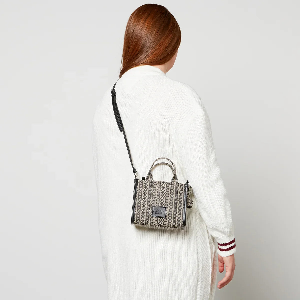 MINI   Mini sac à bandoulière The Tote Bag à logo - Beige