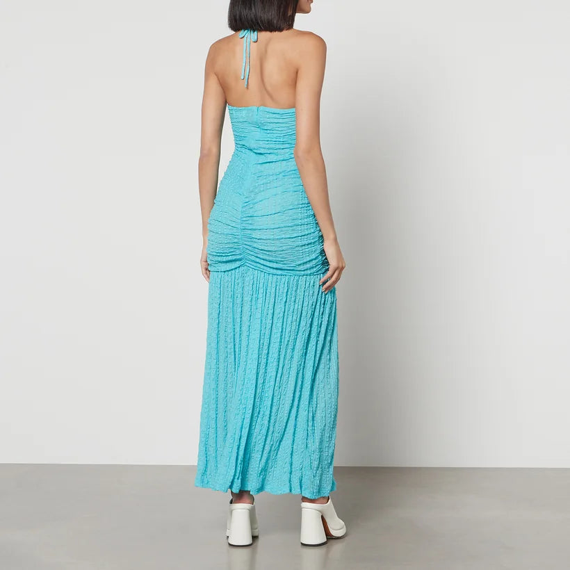 Robe dos nu en dentelle - Blue Curacao