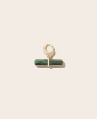 Pendentif Iman en or jaune sertie de diamant - Malachite & Diamant