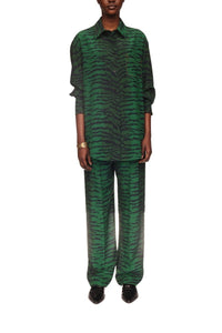 Pyjama Trouser - Tiger Allover - Green/Navy