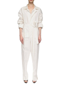 Utility Jumpsuit - Washed White