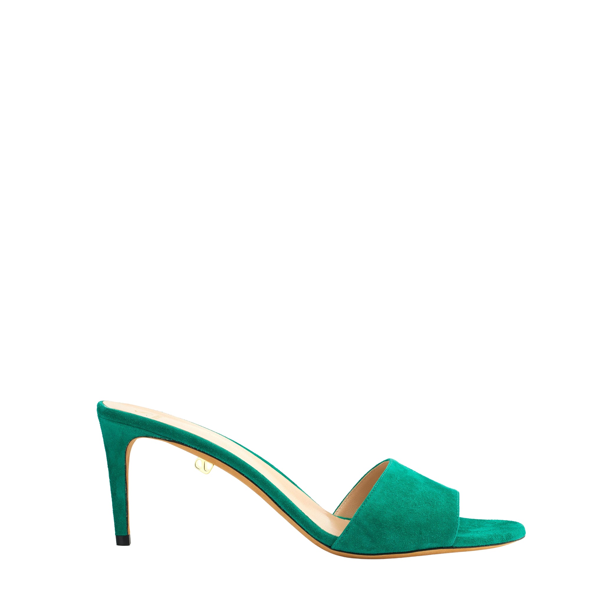 6qty NEW / Mules Ines 70 en cuir suédé - Green
