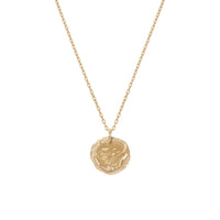 Initiale N°4 pendant in yellow gold set with a diamond - Diamond