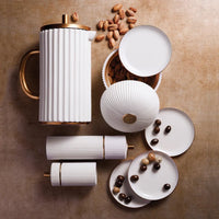 Cafetière à piston Ionic - Blanc & Or