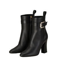 Bottines Martha 105 en cuir - Nero & Crystal