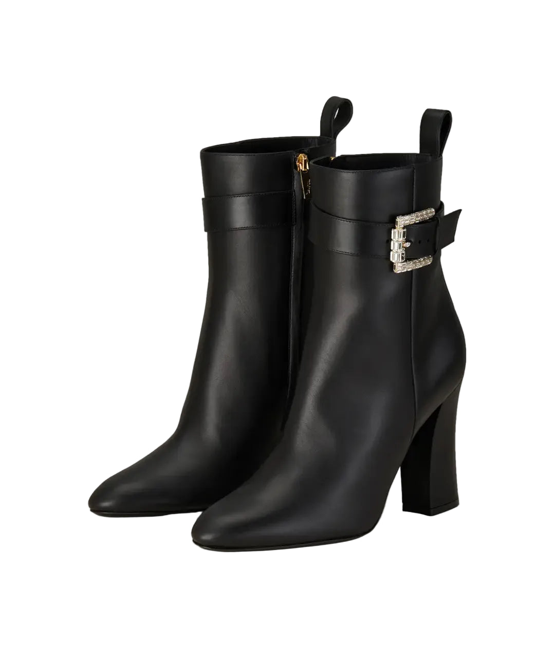 Bottines Martha 105 en cuir - Nero & Crystal