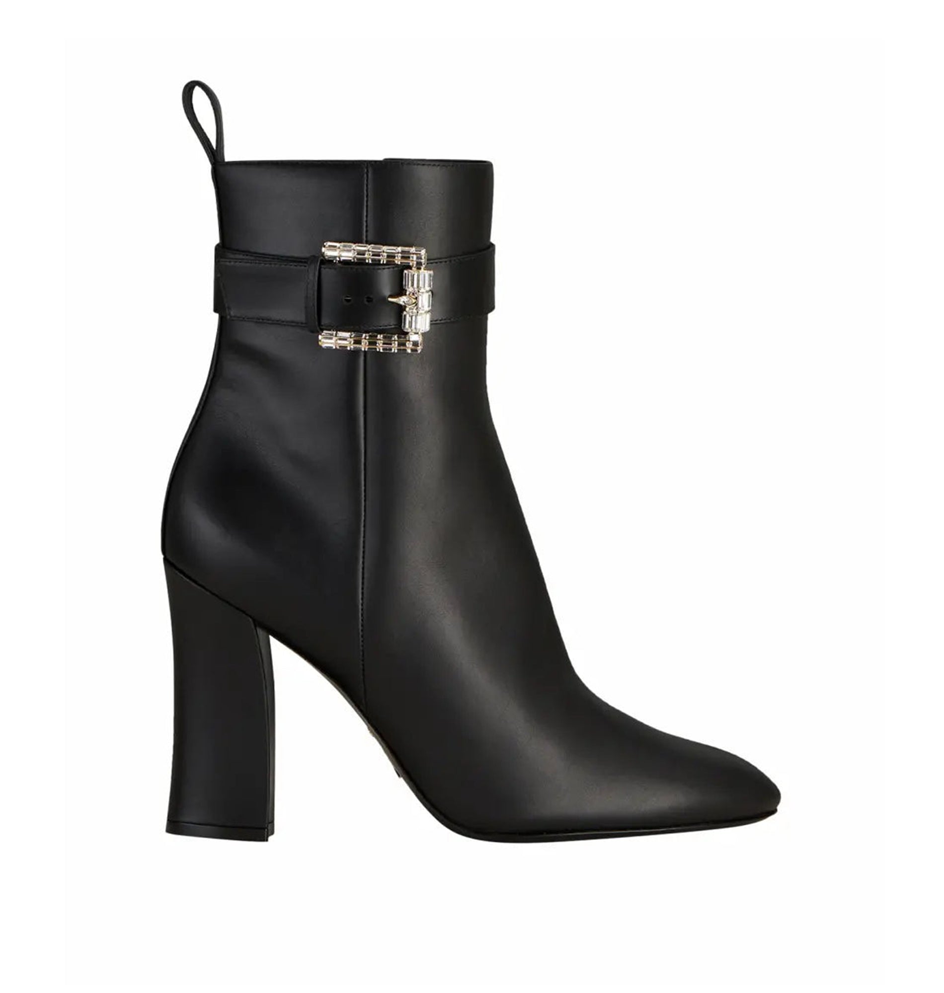 Bottines Martha 105 en cuir - Nero & Crystal