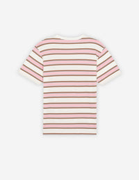 T-shirt Maison Kitsuné x Olympia Le-Tan - Bubble Pink Stripes