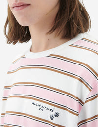 T-shirt Maison Kitsuné x Olympia Le-Tan - Bubble Pink Stripes