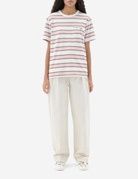 T-shirt Maison Kitsuné x Olympia Le-Tan - Bubble Pink Stripes