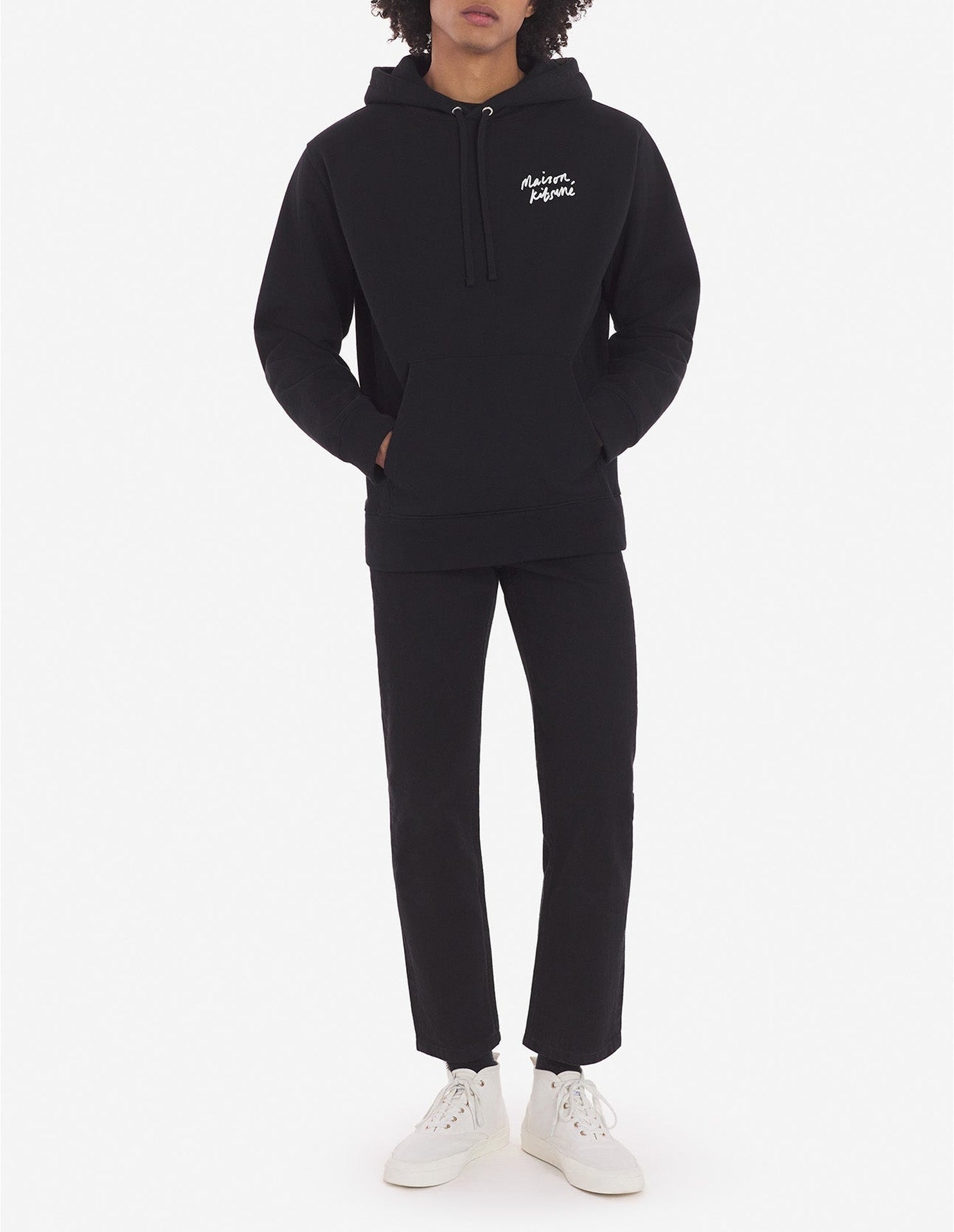 Sweat à capuche avec poche - Black