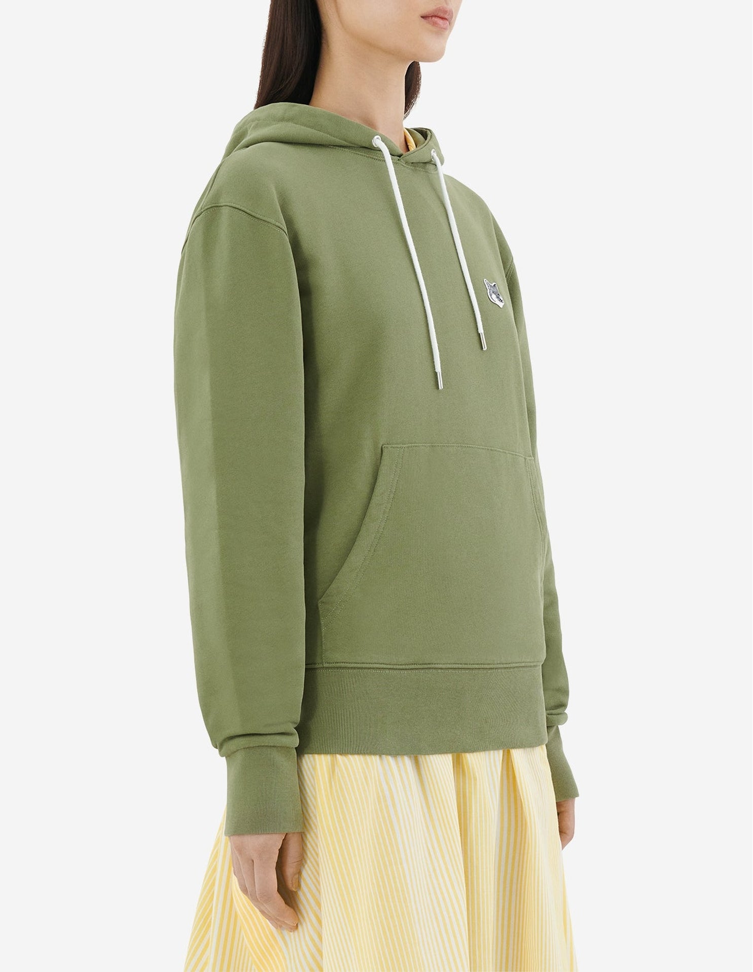 Sweat à capuche avec écusson - Dark Khaki