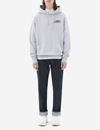 Sweat à capucheoversize avec impression - Grey Melange