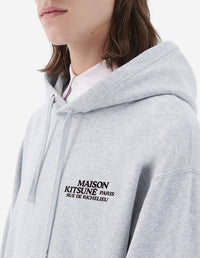 Sweat à capucheoversize avec impression - Grey Melange