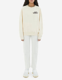 Sweatshirt oversize avec inscription - Ecru