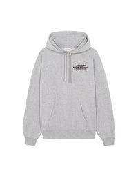 Sweat à capucheoversize avec impression - Grey Melange